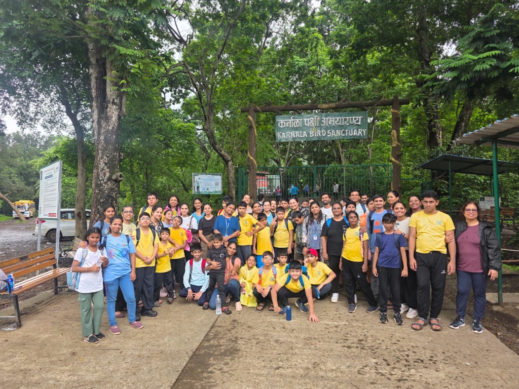 Sunshine School students and staff at Karnala Bird Sanctuary